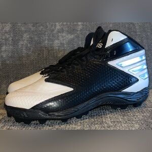 Men’s Adidas Freak MD Football Cleats Black and White 10